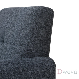 Kendall Tufted Linen Loveseat Dweva