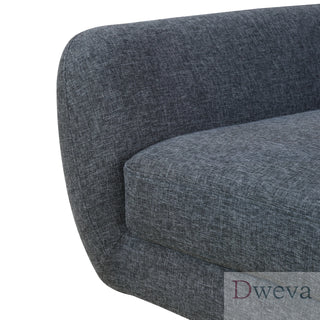 Kendall Tufted Linen Loveseat Dweva