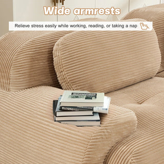 Cove Corduroy Modular Cloud Sectional Sofa Dweva