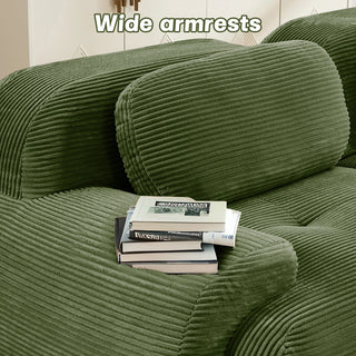 Cove Corduroy Modular Cloud Sectional Sofa Dweva