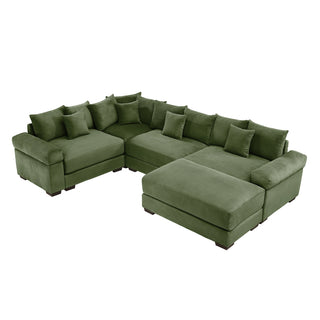 Velora Cloud Modular Sofa - Green