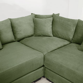 Velora Cloud Modular Sofa - Green