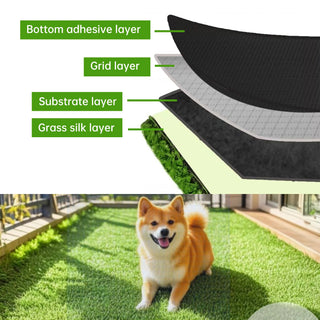 6ft x 10ftIdeal for Backyard, Garden, Lawn Landscape, Patio, Garden & Balcony Turf Mat - Thick Fake Faux Grass with Rubber Backing & Drainage Holes(Grass height 0.78 inches/2cm) Dweva