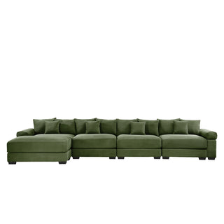 Velora Cloud Modular Sofa - Green