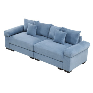 Velora Cloud Modular Sofa - Blue