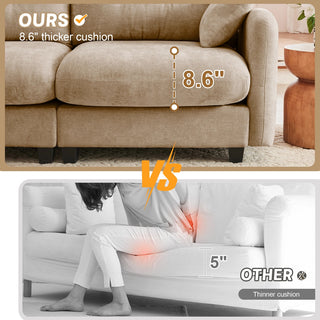 Loveseat Cloud Sectional Couches Dweva
