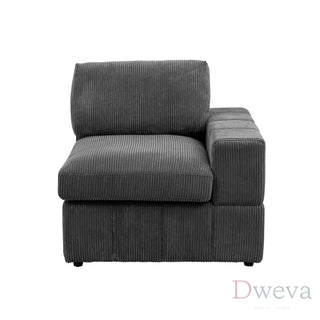 Haven 7-Piece Corduroy Modular Sectional Sofa Set Dweva