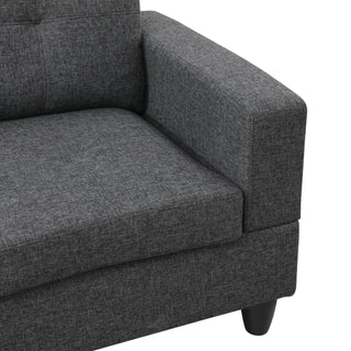 Vetra 3-Piece Linen Sectional Sofa Set Dweva