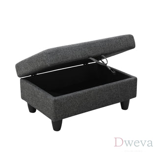 Vetra 3-Piece Linen Sectional Sofa Set Dweva