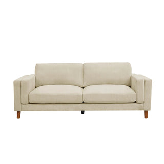 Corduroy Upholstered Square Arm Sofa Dweva