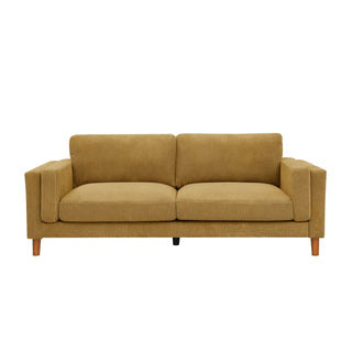 Corduroy Upholstered Square Arm Sofa Dweva