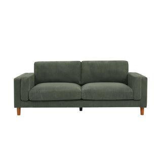 Corduroy Upholstered Square Arm Sofa Dweva