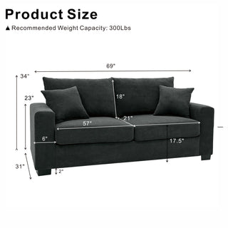 69-inch two-seater Sofa Dweva