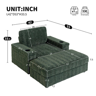 42" Oversized Single Sofa Dweva