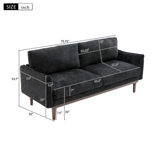 Modern Style Loveseat Sofa 75.75" Sofa Dweva