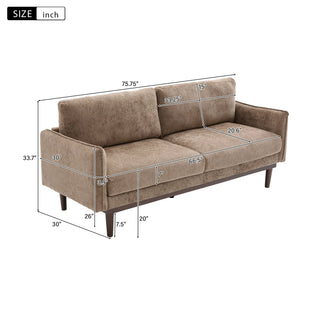 Modern Style Loveseat Sofa 75.75" Sofa Dweva