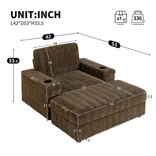 42" Oversized Single Sofa Dweva