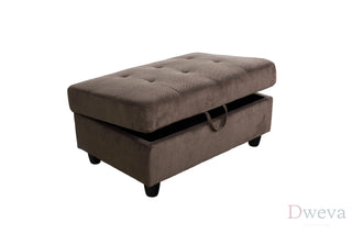 Vetra 3-Piece Pineapple Velvet Sectional Sofa Set Dweva