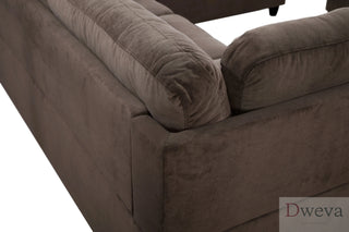 Vetra 3-Piece Pineapple Velvet Sectional Sofa Set Dweva