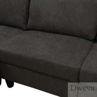 Haven 8-Piece Flannel Modular Sectional Sofa Set Dweva