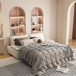 73.2"Queen Pull Out Sofa Bed,3-in-1 Convertible Sleeper Sofa,Multi-Functional Velvet Loveseat Bed,Beige(Old Sku:W1885S00049,New Sku:W1885S00188)