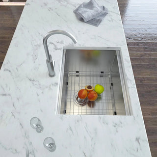 Laundry Workstation Sink - 24" x 18" x 13" Undermount Workstation Laundry Utility Sink Deep Single Bowl 16 Gauge Stainless Steel Laundry Tub Sinks Dweva