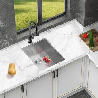 19 Inch Undermount Sink - 19" x 20" x 9" Undermount Stainless Steel Kitchen Sink 16 Gauge 9 Inch Deep Single Bowl Kitchen Sink Basin Dweva