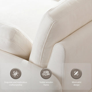50*43" Oversized Chenille Single Sofa Chair Dweva