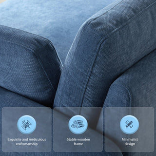 50*43" Oversized Chenille Single Sofa Chair Dweva