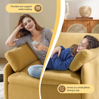 50*43" Oversized Chenille Single Sofa Chair Dweva