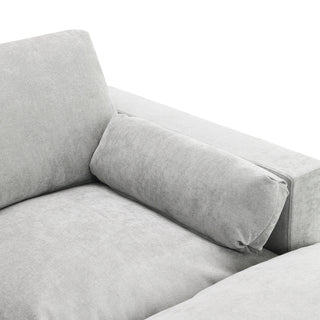 86.5'' U-Shaped Sofa with Storage Pockets Dweva