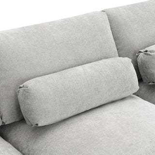 86.5'' U-Shaped Sofa with Storage Pockets Dweva