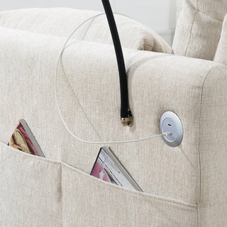 96.5'' L-Shaped Sectional Sofa with Storage Ottoman Dweva