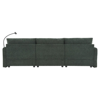 96.5'' L-Shaped Sectional Sofa with Storage Ottoman Dweva