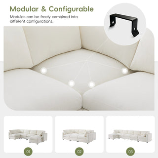 129" Modular Sectional Sofa Dweva
