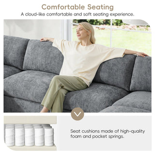 129" Modular Sectional Sofa Dweva