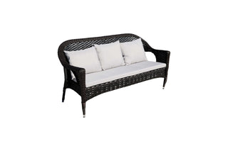 73" 5-Piece Espresso PE(Polyethylene)&Iron Outdoor Sofa Set