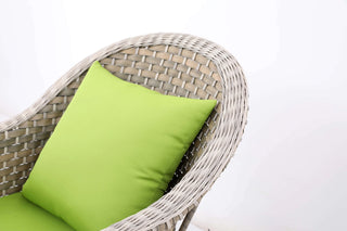32.5" Polyethylene and Iron Grey 7-Piece Outdoor Sofa Set