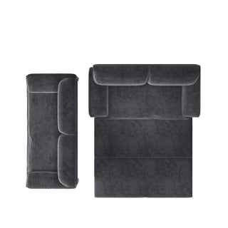 66" Queen Pull Out Sofa Bed, 3-in-1 Convertible Sleeper Sofa with Side Storage,Multi-Functional Velvet Loveseat Bed for Living Room,Bedroom,Apartment,Office.(Old Sku:W1885P154639/W1885P214785) Dweva