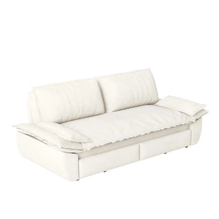 73.2"Queen Pull Out Sofa Bed,3-in-1 Convertible Sleeper Sofa,Multi-Functional Velvet Loveseat Bed,Beige(Old Sku:W1885S00049,New Sku:W1885S00188) Dweva