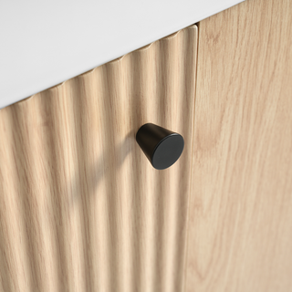 21.6" Wood Bathroom vanity, Combo Cabinet, Bathroom Storage Cabinet, Single Ceramic Sink, Right side storage Dweva