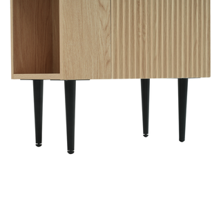 21.6" Wood Bathroom vanity, Combo Cabinet, Bathroom Storage Cabinet, Single Ceramic Sink, Left side storage Dweva