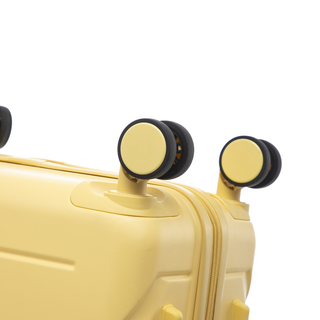 20"/24"/28" 3 pcs/set in ABS Spinner Wheel Luggage, Matching Color , With Combination Lock (Yellow) Dweva