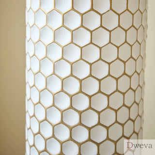 Floor metal vase modern style decoration home droplet shaped white metal vase 3-piece set gorgeous home decoration large glazed metal vase Dweva