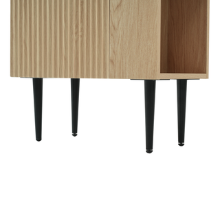 21.6" Wood Bathroom vanity, Combo Cabinet, Bathroom Storage Cabinet, Single Ceramic Sink, Right side storage Dweva