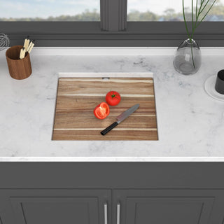 21 Inch Undermount Kitchen Sink With Folding Faucet and Cutting Board - 21 " x 19" Bar Prep Sink Stainless Steel 16 Gauge Workstation Sink Single Bowl Basin Sink Dweva