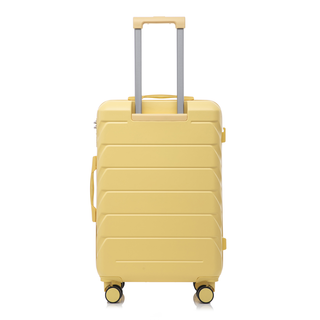 20"/24"/28" 3 pcs/set in ABS Spinner Wheel Luggage, Matching Color , With Combination Lock (Yellow) Dweva