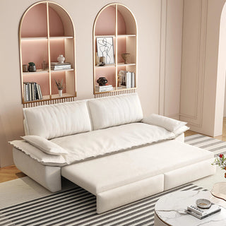 73.2"Queen Pull Out Sofa Bed,3-in-1 Convertible Sleeper Sofa,Multi-Functional Velvet Loveseat Bed,Beige(Old Sku:W1885P214787,New Sku:W1885S00119/W1885S00188) Dweva