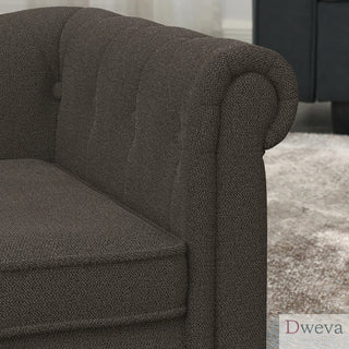 Elegant rectangular pet bed for small and medium-sized dogs, durable elevated dog sofa bed, comfortable dog sofa, modern and fashionable linen fabric dog sofa-Dark Brown Dweva