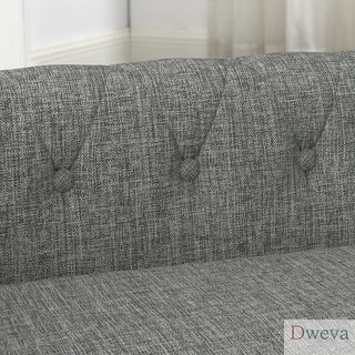 Elegant rectangular pet bed for small and medium-sized dogs, durable elevated dog sofa bed, comfortable dog sofa, modern and fashionable linen fabric dog sofa-Light grey Dweva